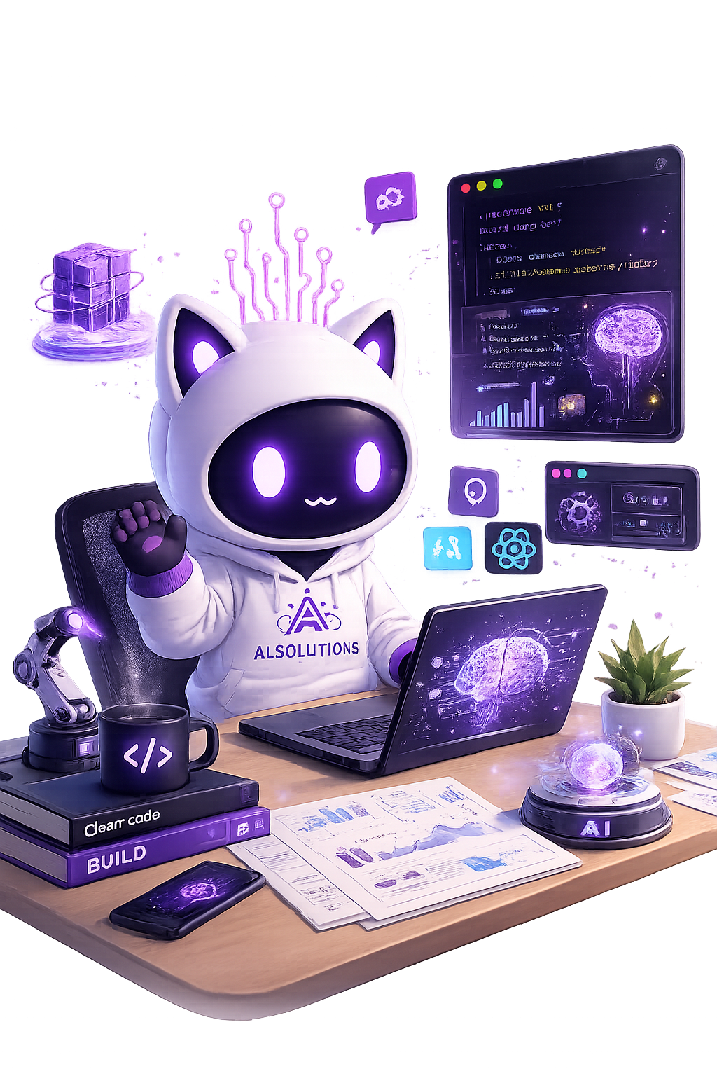 AI Solutions Mascot